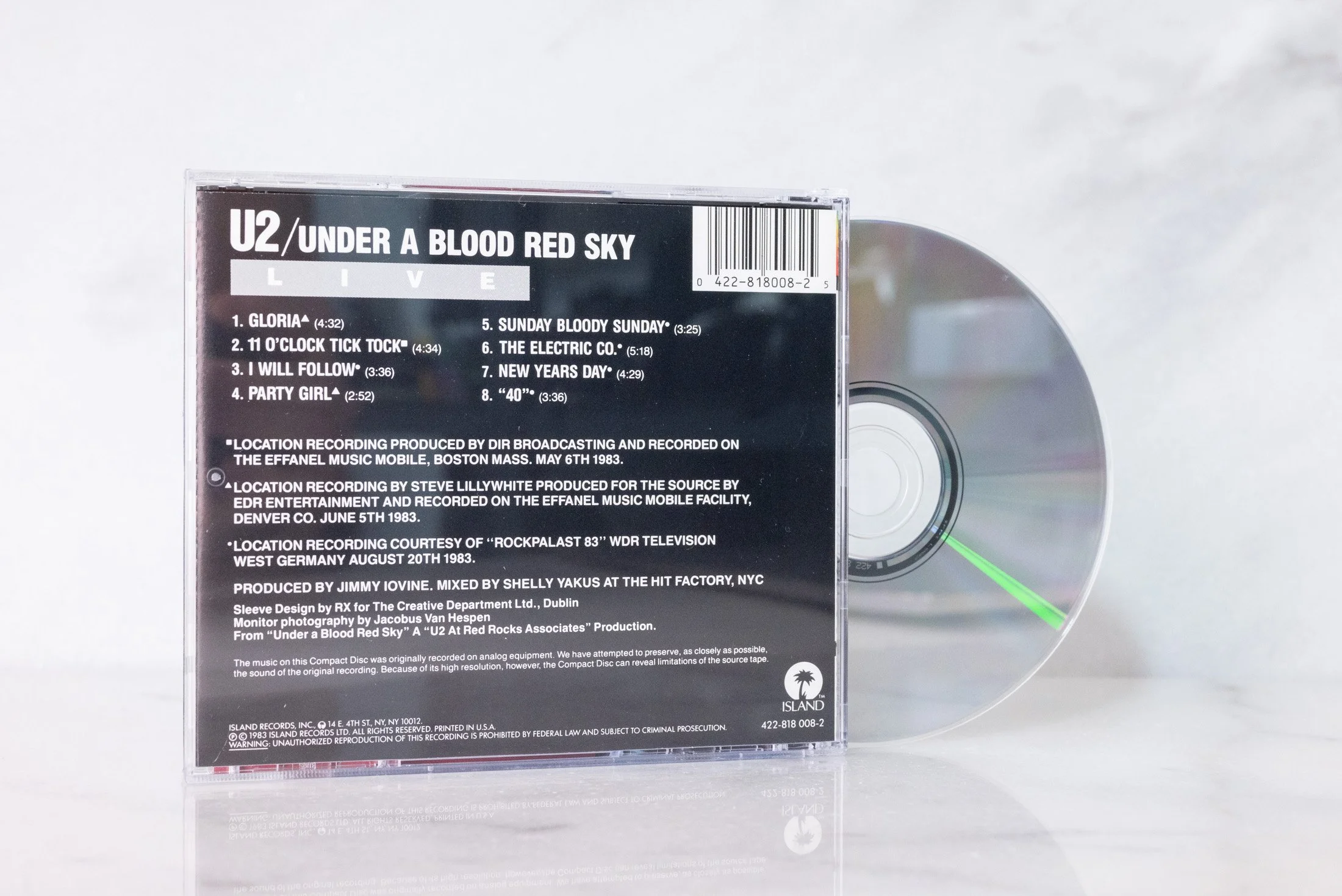 U2 LIVE - Under A Blood Red Sky CD [1983] — F Stop Cameras